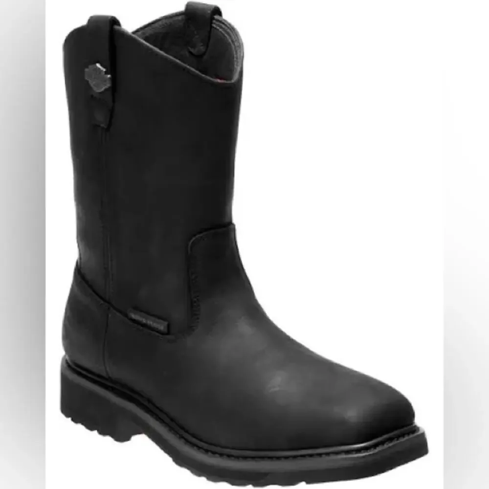 NEW Harley Davidson Men's Altman Waterproof Western Work Boots - Soft Toe 12M